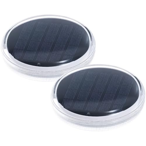 Luces solares flotantes de piscina para acabar con exteriores oscuros lámparas RGB con mando