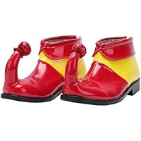 Toyvian Zapatos de Cosplay para Hombre Botas de PU Rojo y