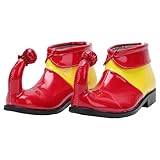 Toyvian Zapatos de Cosplay para Hombre Botas de PU Rojo y Amarillo Talla 44 Accesorios de Halloween para Disfraz Calzado Duradero y Reutilizable para Fiestas y Carnaval Color Aleatorio
