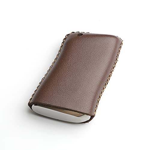 WFMJ Leather for Lexus UX200 LS500H LS500 LC500 ES300h LC500h ES350 Remote 4 Buttons Key Case Holder Cover Fob Chain (Brown) by WFMJ - Used condition - Image 3