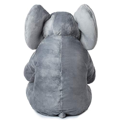corimori® - Elefant Nuru großes XXL 55cm Kuscheltier für Kleinkinder, bauschig und weich, kuschel-softe Qualität, grau