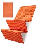 2 Person Camping Foam Sleeping Pad Lightweight Closed Cell Folding Camping Mat Double Camping Mattress Portable for Outdoor Hiking Mountaineering Orange