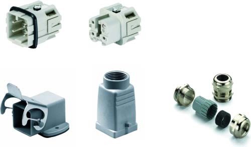 Kit HDC-HA 03.302 Weidmüller boîtier insert mâle femelle 3 pôles