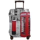 Londres rojo cabina de teléfono cubierta de equipaje lavable viaje maleta protector para 18-32 pulgadas S-Xl, blanco, 95