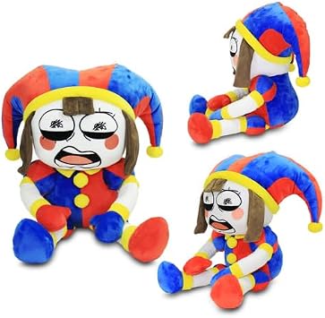 The Amazing Digital Circus Plush 15 Soft Stuffed Toy for Fans & Collectors Super Cuddly & Vibrant Cartoon-Inspired Plushies - Pomni, Jax, or Gummigoo Pomni