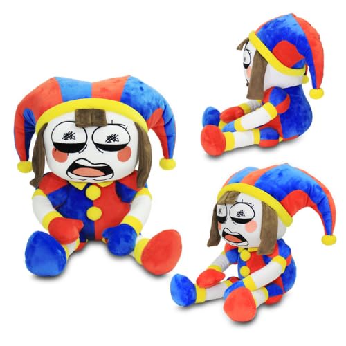 The Amazing Digital Circus Plush – 15” – Soft Stuffed Toy for Fans & Collectors – Super Cuddly & Vibrant – Cartoon-Inspired Plushies - Pomni, Jax, or Gummigoo (Pomni)