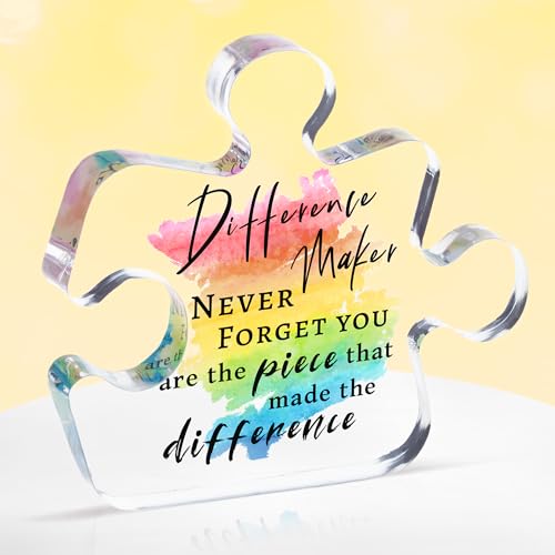 Difference Maker Acrylic Puzzle Gift for Colleagues