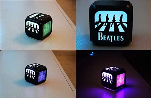 The New Beatles Réveil stéréo 3D créatif, veilleuse LED, horloge électronique pour chambre à coucher, dégradé de… - Les Beatles, Paul McCartney, John Lennon, RIngo Starr, George Harrison The New Beatles Réveil stéréo 3D créatif, veilleuse LED, horloge électronique pour chambre à coucher, dégradé de… – Image 3