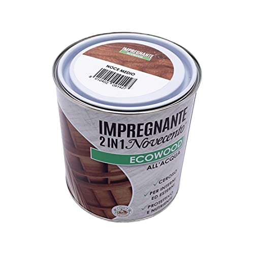 Novecento 9142 Ecowood Impregnante, Noce Medio