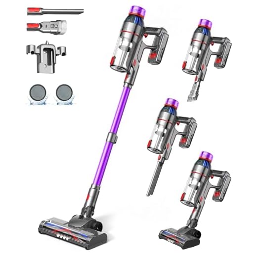 Cuzmok Cordless Stick Vacuum Cleaner - 550W Powerful Cordless Vacuum with HEPA Filter, Up to 50min Runtime & Tangle-Free Lightweight & Detachable Battery for Pet Hair Carpet Hardwood Floor Cleaning