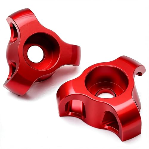RENO Gladiator Tie Down Anchors, 3-in-1 Aluminum Cargo Tie Down Loop Bed Side Wall Cleats Compatible with 2020-2026 Gladiator JT Trucks, Replaces OEM 68386831AA (Red, 2PCS)
