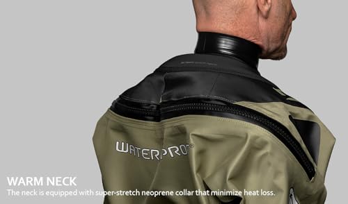 WATER PROOF FACING REALITY Waterproof Mens D3 Ergo Drysuit, Large
