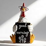【Décoration Polyvalente et Exquise】Cette Poule Decorative est un accessoire polyvalent qui s’intègre parfaitement dans n’importe quel environnement. Vous pouvez placer la Décoration de Poulet au bureau, sur votre bureau, dans le salon, sur la terrasse, dans le jardin, dans la cour et bien d’autres endroits. La Poule Decorative ajoute une touche charmante et unique à votre espace