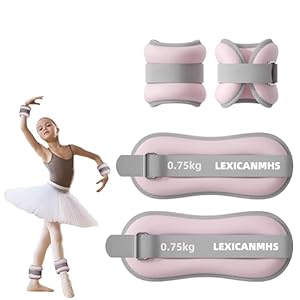 LEXICANMHS Rosa Handgelenk- und Knöchelgewichte 2 x 0.25kg