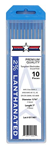 Image of TIG Welding Electrodes 2% Lanthanated WL20 (EWLa-2) Blue 1 /16 inch 10 Pack