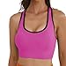 Match Racerback Sports Bras for Women – Padded Seamless Strappy Workout Tops for Yoga Gym Runing Fitness Sports Bras (1 Pack of 3(Green-Gray-Plum), X-Large)