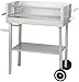 Produktbild BBQ Collection 48678 Grillwagen/Säulengrill XL, Holzkohle, Edelstahl, 88 x 42,5 x 89,5 cm