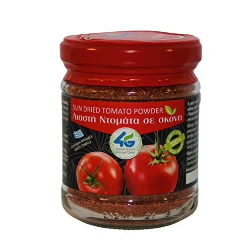 4G - Polvere Di Pomodori Secchi Greci, 2 X 120 G (Totale 240 G) | 100% Naturale, Senza Additivi, Ideale Per Salse, Pasta E Piatti Gourmet