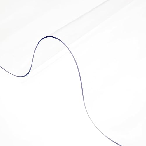 VEVOR Funda de plástico para mesa, 42 x 96 x 0.08 pulgadas, protector de mesa de PVC transparente, alfombrilla de escritorio rectangular