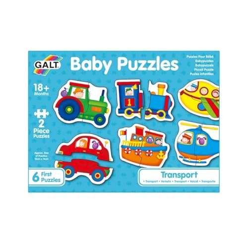 Galt Toys, Baby Puzzles - Transport, Jigsaw Puzzles for Kids Ages 18 Months Plus, Multicolor, 12.5 x 15 cm - Image 3