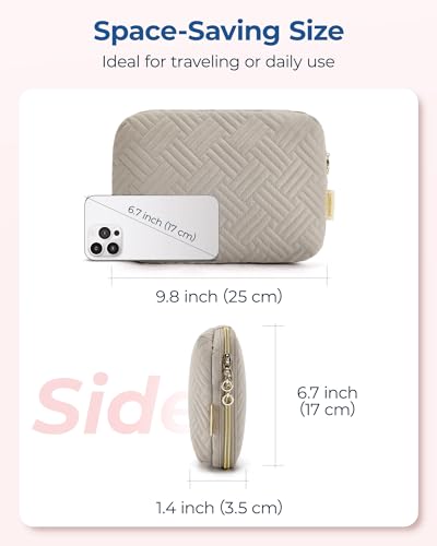 Image of BAGSMART Travel Case - Cable Organizer Bag for Tech Accessories, Warm Grey