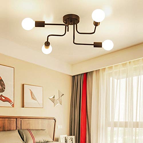 Plafond industriel en métal noir pour créer une ambiance loft dans votre cuisine moderne