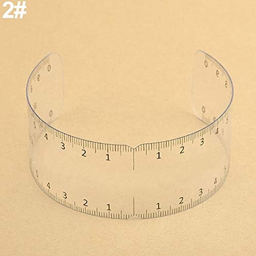 Reusable Eyebrow Stencil Makeup Microblading Measure Symmetrical Tattoo Ruler - 2# liyhh