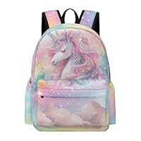 CSSGUOTOU Unicorn Backpack Unicorn Gifts 17 inch oxford cloth Cartoon Pink Backpack