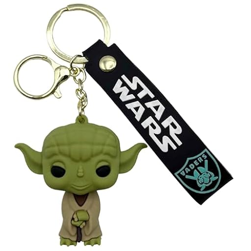 AUTOZOCO Llavero Yoda, Guerra de las galaxias, dibujos animados, Colgante, Porta llaves de Yoda, Llavero compatible con Star Wars, 3D, Silicona | Ya disponible en tu tienda friki favorita! En mundofriki.es!