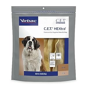 Virbac CET HEXtra Premium Oral Hygiene Chews for Dogs