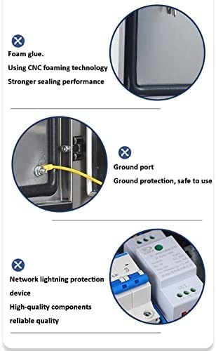 scatole elettriche da esterno Scatola Elettrica A Tenuta Stagna, Scatola Di Controllo For Scatola Di Recinzione For Apparecchiature Elettriche Esterne In Acciaio Inossidabile Con Coperchio Incernierat
