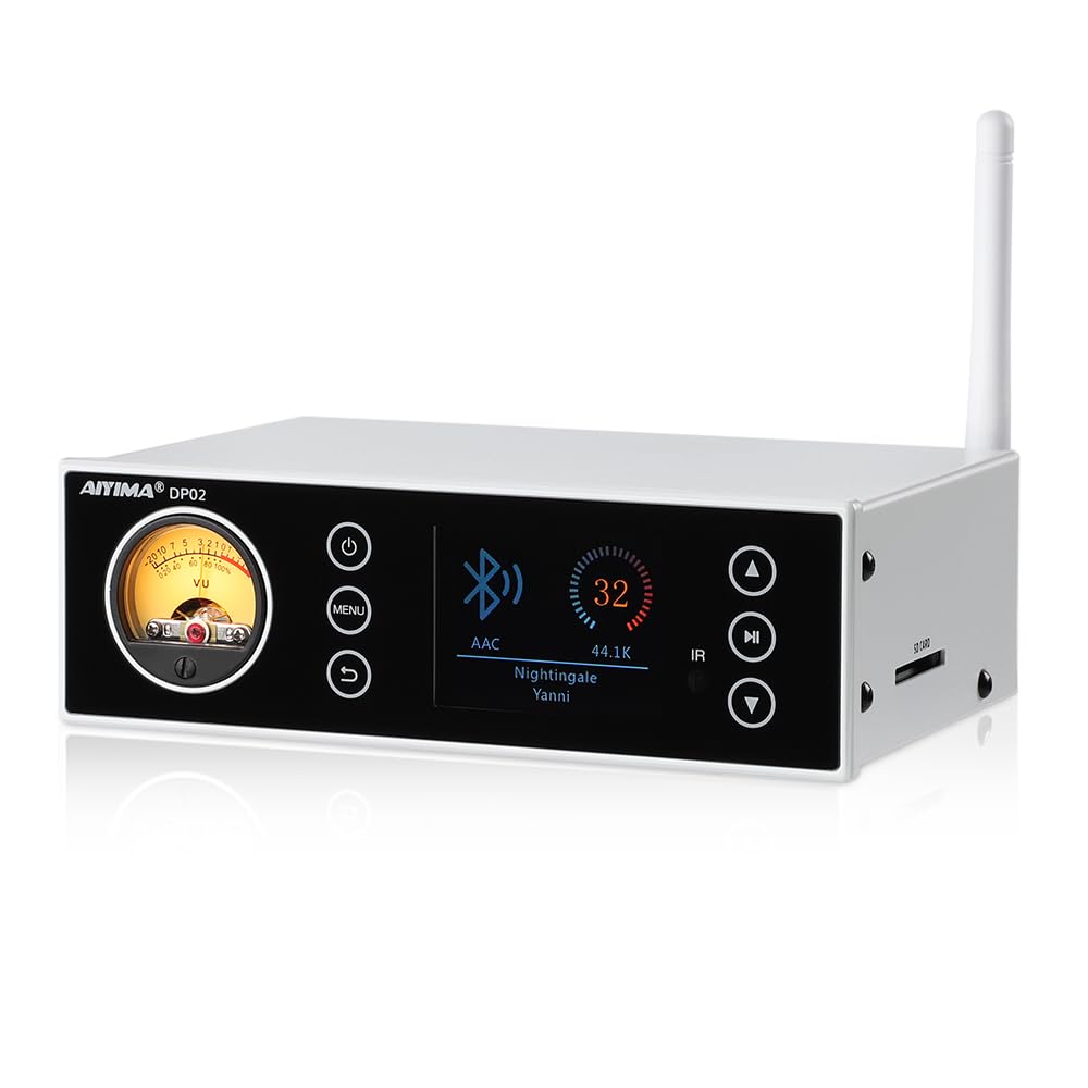 AIYIMA DP02 Mini USB Digital Player Preamp Bluetooth 5.1 Stereo