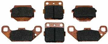 Front & Rear Semi-Metallic Brake Pads for Suzuki QuadRacer 250 LT250R 2x4 fits 1985-1986 Models