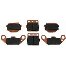 Front & Rear Semi-Metallic Brake Pads for Suzuki QuadRacer 250 LT250R 2x4 fits 1985-1986 Models