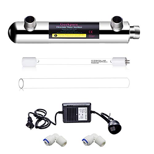 Geekpure 6 Watt Ultraviolet Water Filter (0.5-1 GPM)