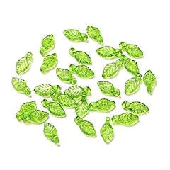 500pcs-10.5x5x3.5mm-acrylic leaves charms