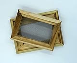 Papierschöpfrahmen für kleinere Formate, Profitype- zB. Samenpapier selbst schöpfen - Akazie mit Anleitungsheft (deutschsprachig)