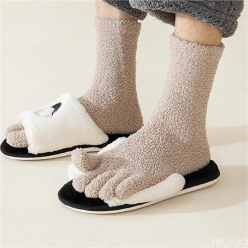 Calcetines con punta dividida para dormir cómodos y cálidos en invierno 4