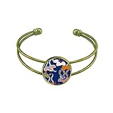 Klassifizierung: Armband DIYthinker Malerei Japanische Kultur Blatt Armband Armreif Retro Offene Manschette Schmuck
