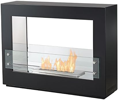 Bioflame 17000BTU Rogue 2.0 Stainless Steel Freestanding Fireplace