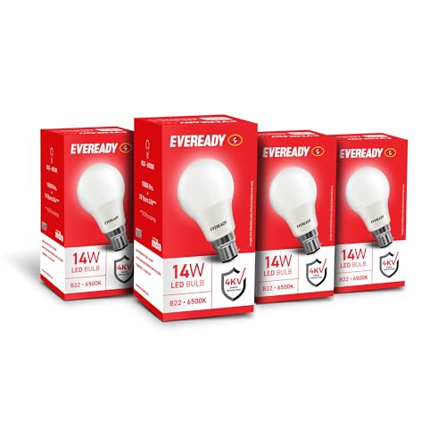Eveready 14W Led Light Bulb | High Efficiency & Glare-Free Light | 4Kv Surge Protection | Long Life & Low Maintenance | Uniform Light Distribution| Co