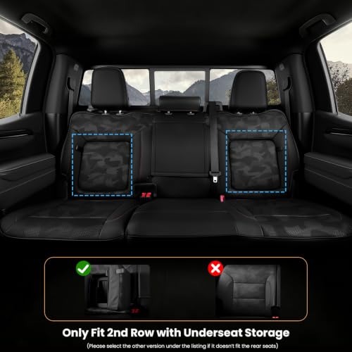 Image of 2019-2026 Chevy Silverado /GMC Sierra Seat Covers, Black Camo