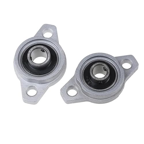 Fixation axe mécanique sans vibrations grâce au palier roulement KFL10 10mm zinc 2 pièces
