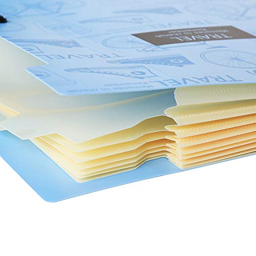 Dossier pack de papier de test LIBINFAN multi-couches portable pour organisation de documents - 5