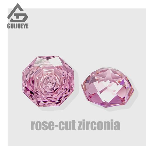 Hypoallergenic G23 Titanium Screw-on Flat Back Stud Earrings with Rose Cut Cubic Zirconia- 20G ASTM F136 Implant Grade Titanium Earrings for Sensitive Ear Women (Pink)4