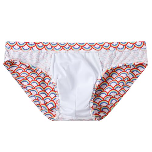 JOCKMAIL Mens Swim Briefs Printed Mens Swimwear Mens Padded Swimwear Briefs for Pool Parties, Beach Vacations,Swimming 7