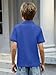 ZDC Boys Polo Shirts Summer Short Sleeve Tee for Kids Regular Fit Boy Golf Tees Royal Blue
