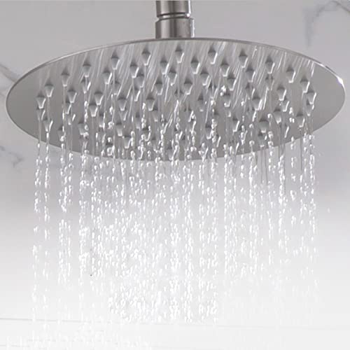 Robinet de douche mural anti-calcaire avec étagère de rangement pour optimiser les petits espaces