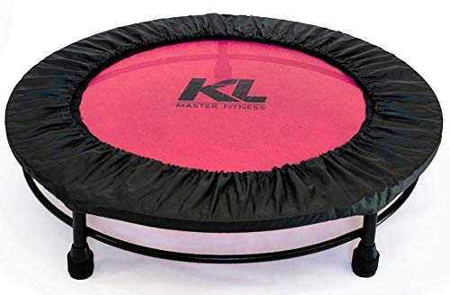 Mini Cama Elástica Rosa Jump 150 Kg + Capa Protetora + Dvd