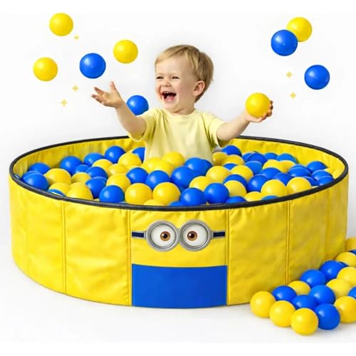 BE PLACE KIDS Piscina de Bolinhas Infantil Dobrável 80cm + 100 Bolinhas Coloridas | Kit Completo, Estrutura Reforçada, M...
